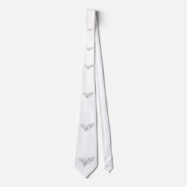 Holy Spirit; Dove of Pure White! Tie (Front)