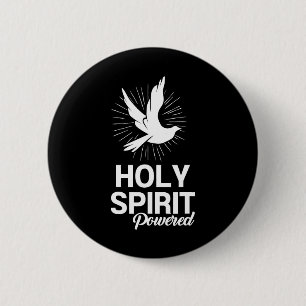 Holy Spirit Dove Powered Christian Gifts For Men A 2 Inch Round Button