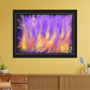 Holy Spirit Fire Christian Prophetic Abstract Art Canvas Print