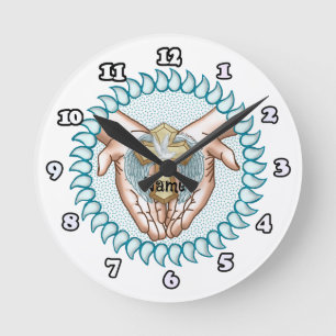 Holy Spirit Hands Christian Clock