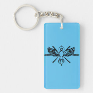 Holy Spirit in form of dove Keychain