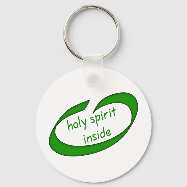 Holy Spirit Inside Christian Keychain (Front)