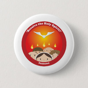 Holy Spirit Pentecost 2 Inch Round Button