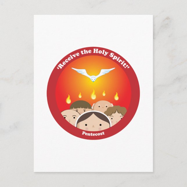 Holy Spirit Pentecost Postcard (Front)
