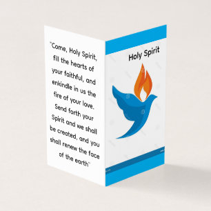 Holy Spirit Prayer Card