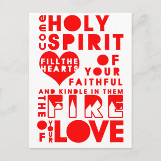 Holy Spirit Prayer Postcard