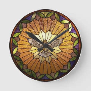 Holy Spirit Stained Glass Clock