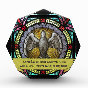 Holy Spirit Stained Glass Confirmation RCIA Photo Block
