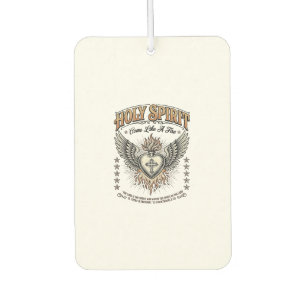 Holy Spirit Vintage Engraving Winged Heart Shirt_1 Air Freshener