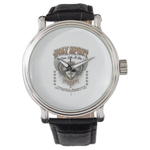 Holy Spirit Vintage Engraving Winged Heart Shirt_1 Watch