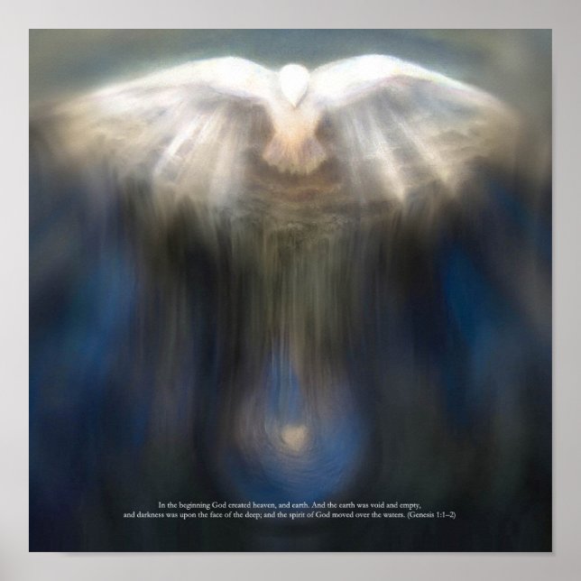 Holy Spirit with Scripture Quote Print (Front)