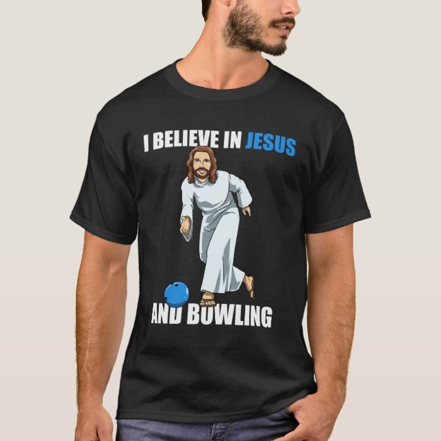 Holy Strike  Bowling Jesus  1 T-Shirt (Front)
