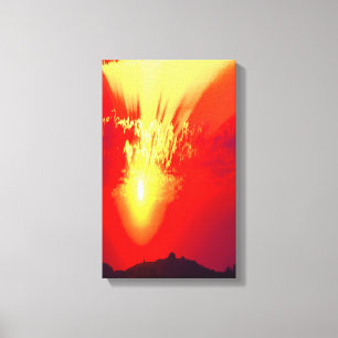 Holy Sunset art Canvas Print