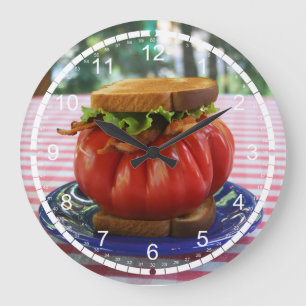 Holy Tomato! Large Clock