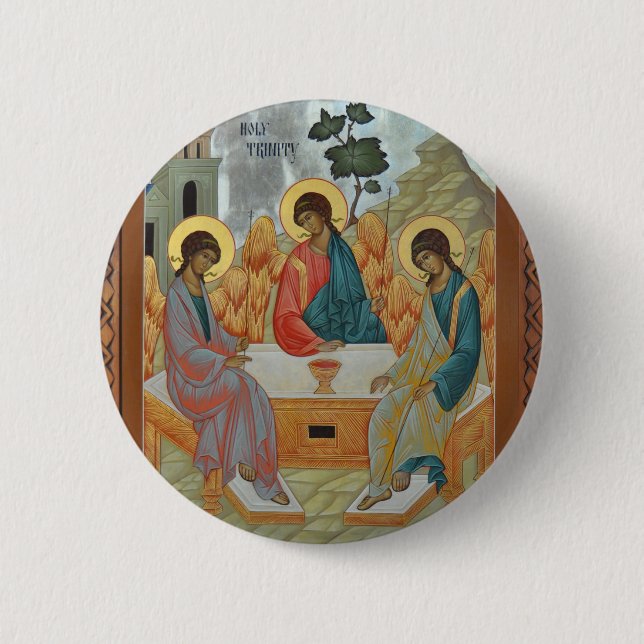 Holy Trinity 2 Inch Round Button (Front)
