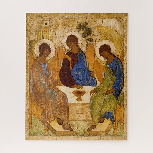 Holy Trinity by Andrey Rublev Jigsaw Puzzle (Vertical)