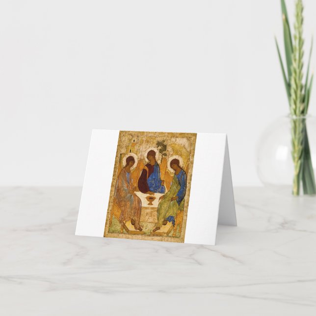 Holy Trinity by Andrey Rublev Thank You Card (Front)