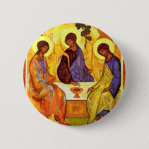 Holy Trinity By Rublã«V Andrej (Best Quality) 2 Inch Round Button