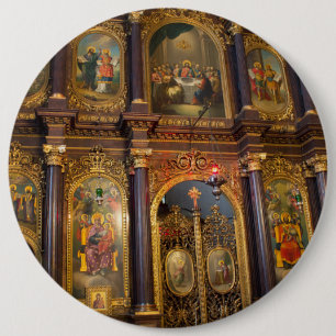 Holy Trinity Greek Orthodox Church 6 Inch Round Button