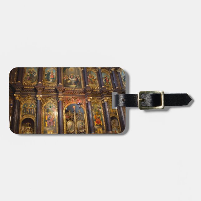 Holy Trinity Greek Orthodox Church Luggage Tag (Front Horizontal)