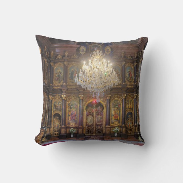 Holy Trinity Greek Orthodox Church Throw Pillow (Front)