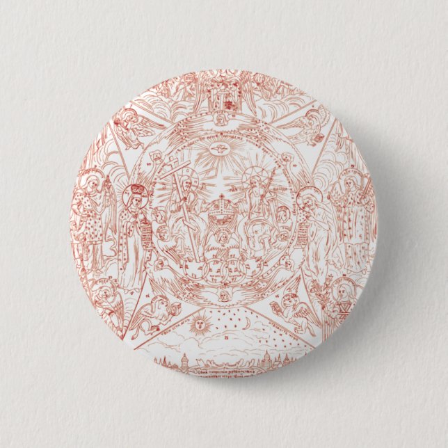 Holy Trinity in Glory 2 Inch Round Button (Front)