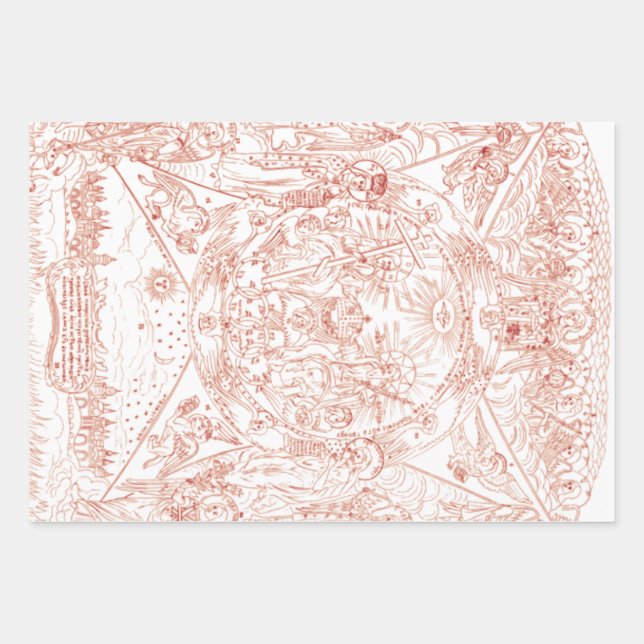 Holy Trinity in Glory Wrapping Paper Sheet (Front)