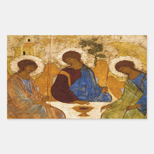Holy Trinity Rublev Byzantine icon Sticker