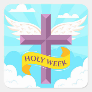 Holy Week  Square Sticker