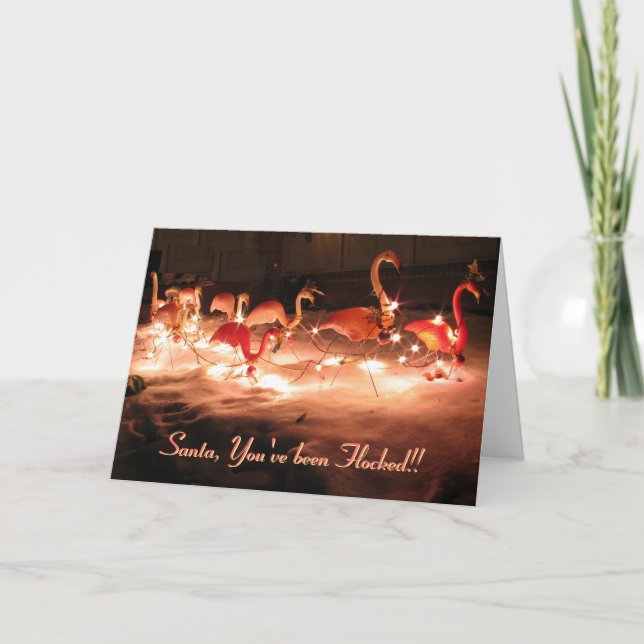 Holy, You've been Flocked! Holiday Card (Front)