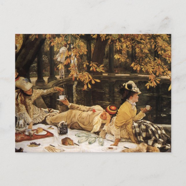 Holyday picnic painting postcard (Front)