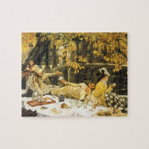 Holyday, the Picnic by James Tissot, Victorian Art Jigsaw Puzzle