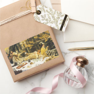 Holyday, the Picnic by James Tissot, Victorian Art Sticker