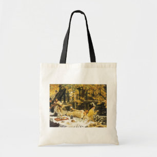 Holyday, the Picnic by James Tissot, Victorian Art Tote Bag