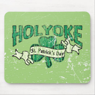 Holyoke St. Patrick's Day Vintage Retro Mouse Pad