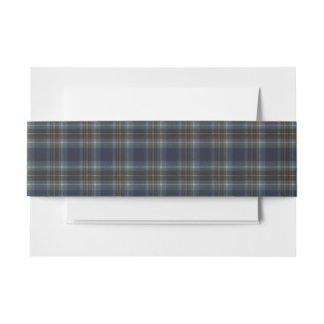 Holyrood Scottish Tartan Invitation Belly Band (Front Example)