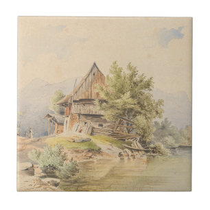 Holzhütte am See – Carl Lafite Tile