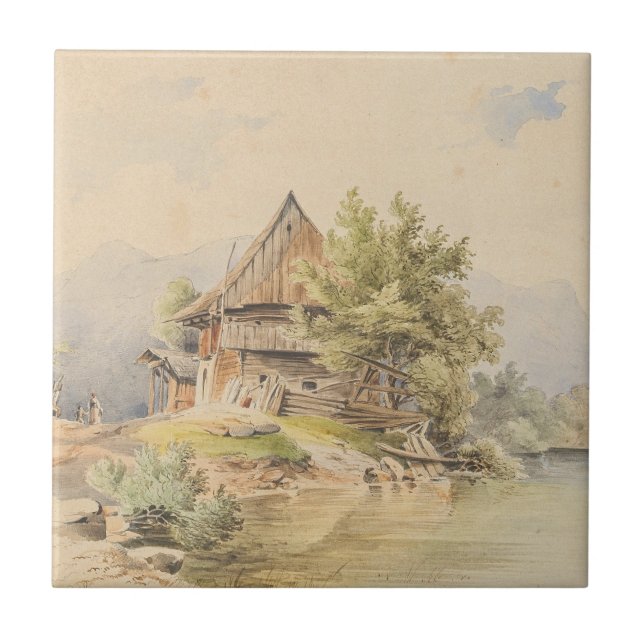 Holzhütte am See – Carl Lafite Tile (Front)