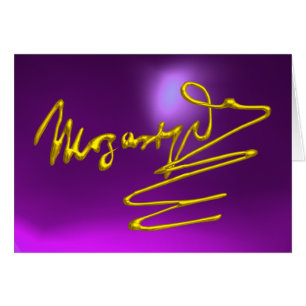HOMAGE À MOZART, Signature Or Améthyste Violet