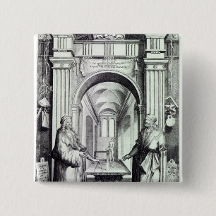 Homage to Durer, c.1628 2 Inch Square Button