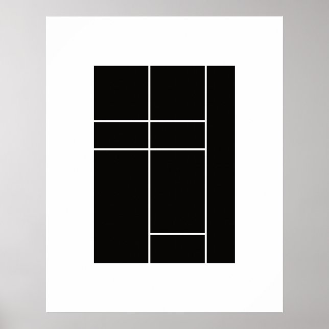 Homage to Mondrian 1.2 Poster (Front)