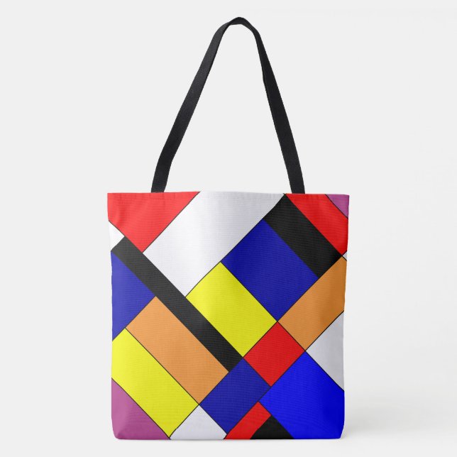 Homage to Mondrian Tote Bag (Front)