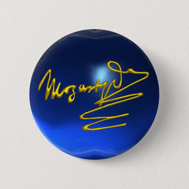 HOMAGE TO MOZART,blue sapphire 2 Inch Round Button (Front)