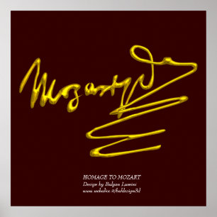 HOMAGE TO MOZART POSTER