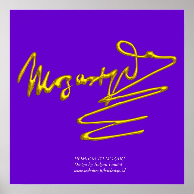 HOMAGE TO MOZART POSTER (Front)