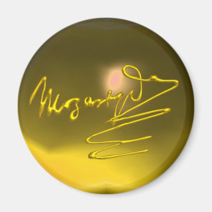 HOMAGE TO MOZART,yellow topaz Magnet