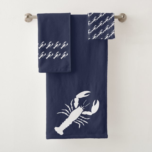 Homard Océan Bleu et blanc (En situation)