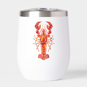 Homard polygonal rouge
