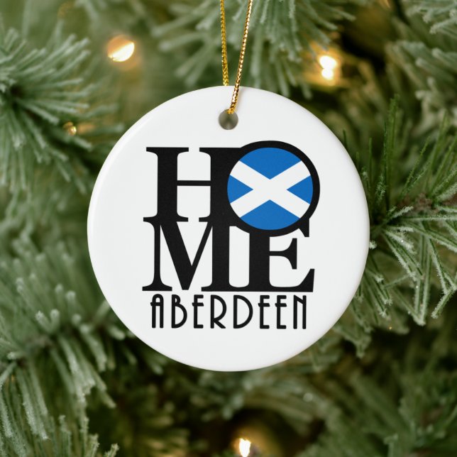 HOME Aberdeen Scotland Ceramic Ornament (Tree)