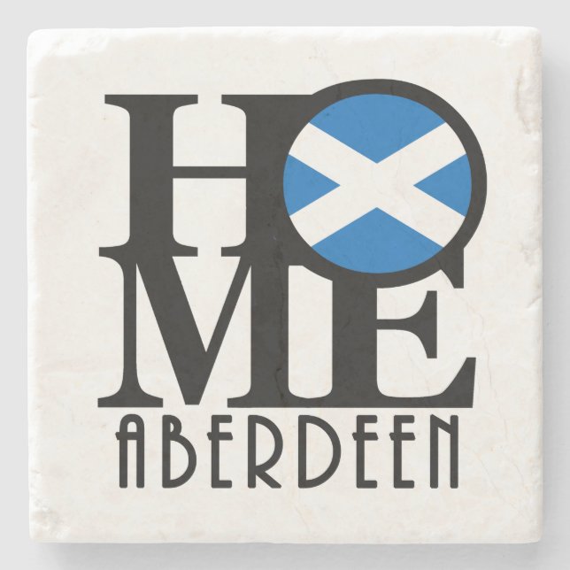 HOME Aberdenn Scotland Stone Coaster (Front)